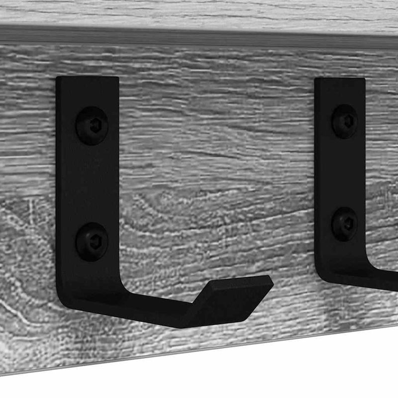 Casa si Gradina - Mobilier - Biblioteci si rafturi - Rafturi - Racator de paltoane montat pe perete cu raft Pe perete sonoma gri - Infinity.ro