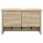 Casa si Gradina - Mobilier - Biblioteci si rafturi - Rafturi - Racator de paltoane montat pe perete cu raft Pe perete Stejar sonoma - Infinity.ro