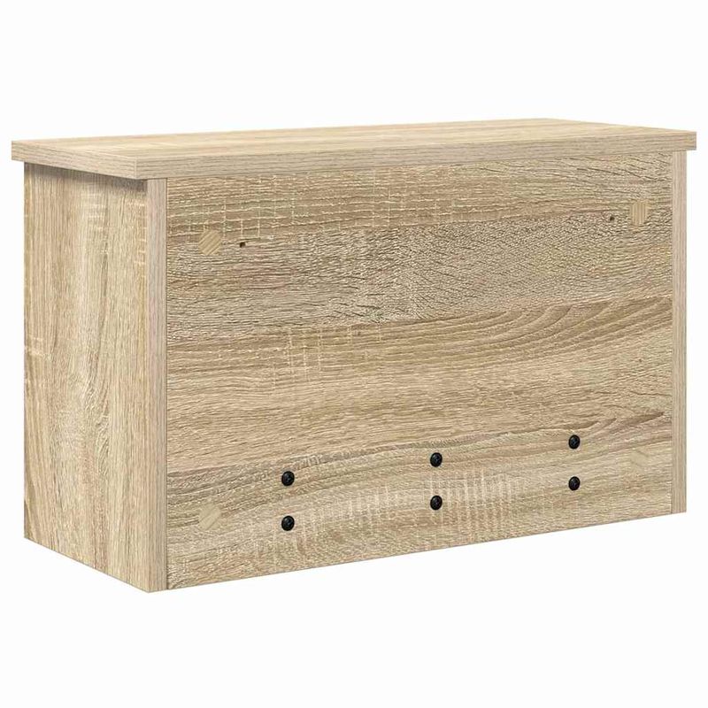 Casa si Gradina - Mobilier - Biblioteci si rafturi - Rafturi - Racator de paltoane montat pe perete cu raft Pe perete Stejar sonoma - Infinity.ro