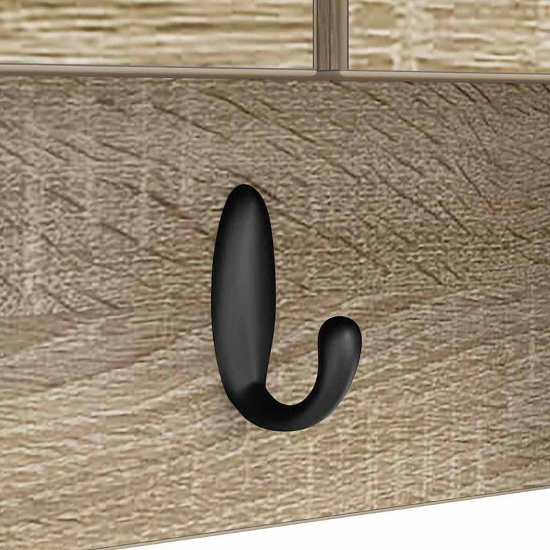 Casa si Gradina - Mobilier - Biblioteci si rafturi - Rafturi - Racator de paltoane montat pe perete cu raft Pe perete Stejar sonoma - Infinity.ro