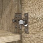Casa si Gradina - Mobilier - Biblioteci si rafturi - Rafturi - Racator de paltoane montat pe perete cu raft Pe perete Stejar sonoma - Infinity.ro