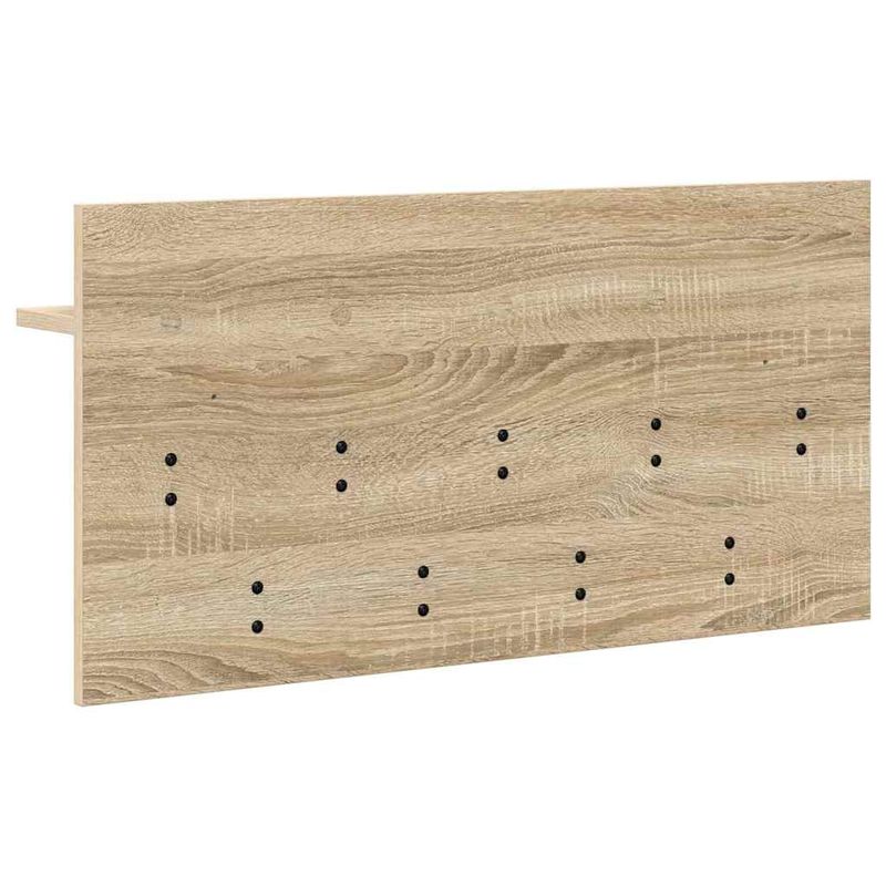 Casa si Gradina - Mobilier - Biblioteci si rafturi - Rafturi - Racator de paltoane montat pe perete cu raft Pe perete Stejar sonoma - Infinity.ro