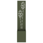 Casa si Gradina - Gradinarit si plante - Plante si ghivece - Ghivece si suporturi - Ghiveci de Gradina cu Panou Decorativ Verde oliv 32 x 140 cm - Infinity.ro