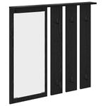 Casa si Gradina - Mobilier - Biblioteci si rafturi - Rafturi - Racator de paltoane montat pe perete cu raft Pe perete cu oglinda Stejar negru - Infinity.ro