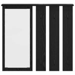 Casa si Gradina - Mobilier - Biblioteci si rafturi - Rafturi - Racator de paltoane montat pe perete cu raft Pe perete cu oglinda Stejar negru - Infinity.ro
