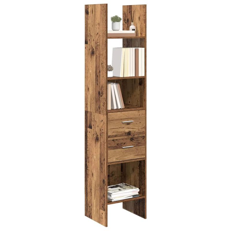 Casa si Gradina - Mobilier - Biblioteci si rafturi - Biblioteci - Dulap pentru carti Lemn vechi 40 x 35 x 180 cm Lemn compozit - Infinity.ro