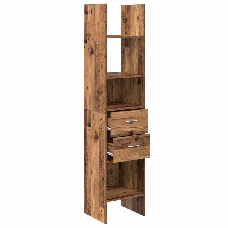 Casa si Gradina - Mobilier - Biblioteci si rafturi - Biblioteci - Dulap pentru carti Lemn vechi 40 x 35 x 180 cm Lemn compozit - Infinity.ro