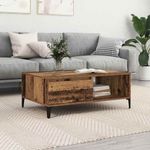 Casa si Gradina - Mobilier - Mese si birouri - Masute de cafea - Masa de cafea cu raft Lemn vechi 90 x 60 x 35 cm Lemn compozit - Infinity.ro