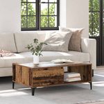 Casa si Gradina - Mobilier - Mese si birouri - Masute de cafea - Masa de cafea cu raft Lemn vechi 90 x 60 x 35 cm Lemn compozit - Infinity.ro
