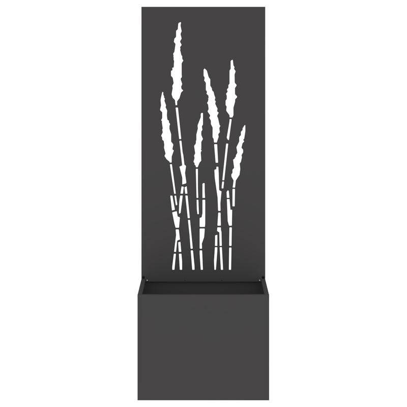 Casa si Gradina - Gradinarit si plante - Plante si ghivece - Ghivece si suporturi - Ghiveci de Gradina cu Panou Decorativ Negru 50 x 140 cm - Infinity.ro