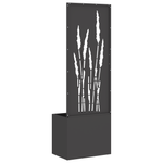 Casa si Gradina - Gradinarit si plante - Plante si ghivece - Ghivece si suporturi - Ghiveci de Gradina cu Panou Decorativ Negru 50 x 140 cm - Infinity.ro