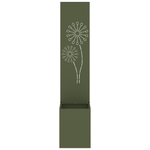 Casa si Gradina - Gradinarit si plante - Plante si ghivece - Ghivece si suporturi - Ghiveci de Gradina cu Panou Decorativ Olivengrønn 32 x 140 cm - Infinity.ro