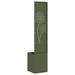 Casa si Gradina - Gradinarit si plante - Plante si ghivece - Ghivece si suporturi - Ghiveci de Gradina cu Panou Decorativ Olivengrønn 32 x 140 cm - Infinity.ro
