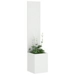 Casa si Gradina - Gradinarit si plante - Plante si ghivece - Ghivece si suporturi - Ghiveci de Gradina cu Panou Decorativ Alb 32 x 140 cm - Infinity.ro