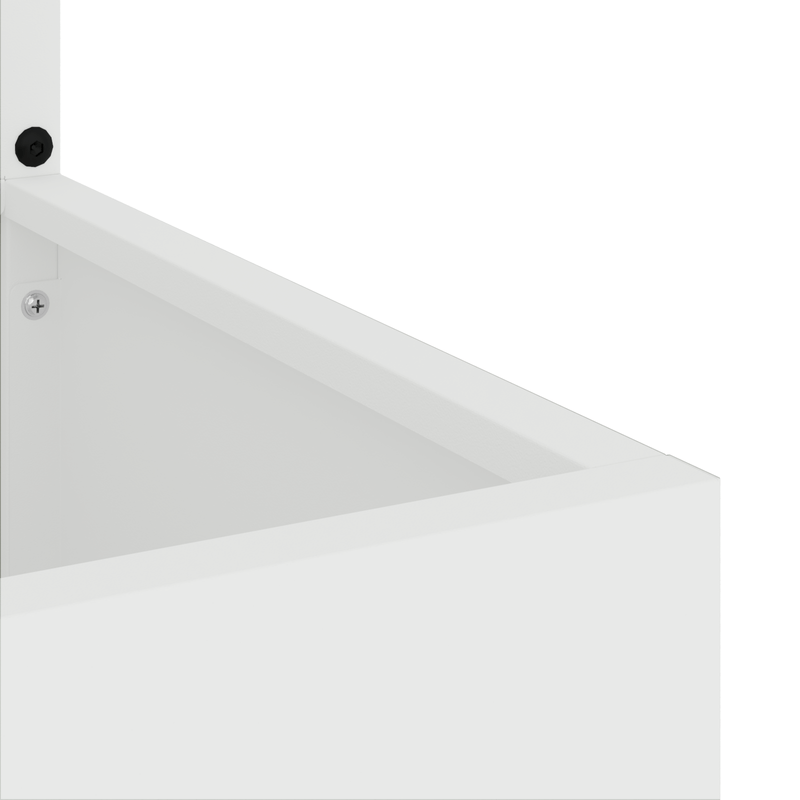 Casa si Gradina - Gradinarit si plante - Plante si ghivece - Ghivece si suporturi - Ghiveci de Gradina cu Panou Decorativ Alb 32 x 140 cm - Infinity.ro