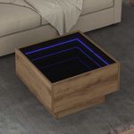 Casa si Gradina - Mobilier - Mese si birouri - Masute de cafea - Masa de cafea stejar artizanal 50 x 50 x 30 cm Lemn compozit - Infinity.ro