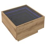 Casa si Gradina - Mobilier - Mese si birouri - Masute de cafea - Masa de cafea stejar artizanal 50 x 50 x 30 cm Lemn compozit - Infinity.ro
