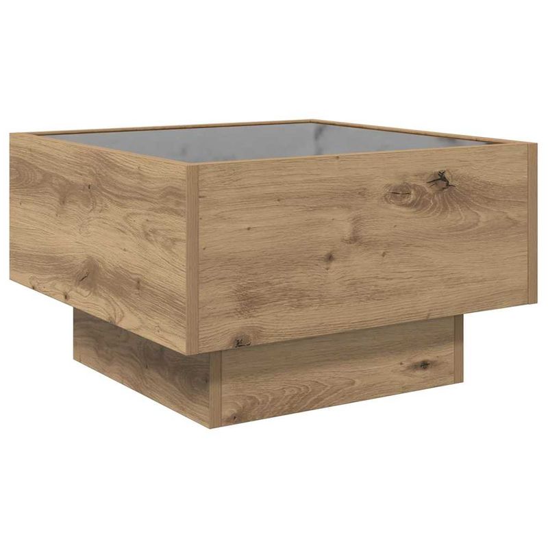 Casa si Gradina - Mobilier - Mese si birouri - Masute de cafea - Masa de cafea stejar artizanal 50 x 50 x 30 cm Lemn compozit - Infinity.ro