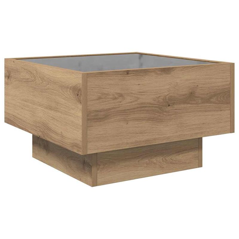Casa si Gradina - Mobilier - Mese si birouri - Masute de cafea - Masa de cafea stejar artizanal 50 x 50 x 30 cm Lemn compozit - Infinity.ro