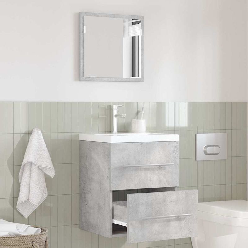 Casa si Gradina - Mobilier - Mobilier baie - Comode baie - Dulap de Baie Gri Betonal 41 x 38.5 x 48 cm Lemn compozit - Infinity.ro