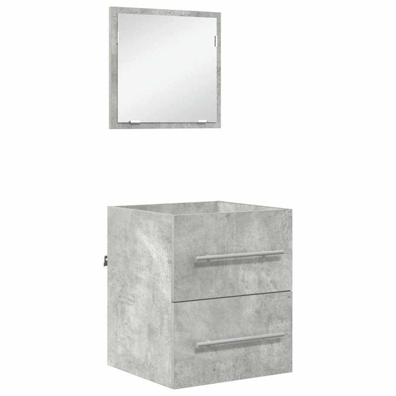 Casa si Gradina - Mobilier - Mobilier baie - Comode baie - Dulap de Baie Gri Betonal 41 x 38.5 x 48 cm Lemn compozit - Infinity.ro