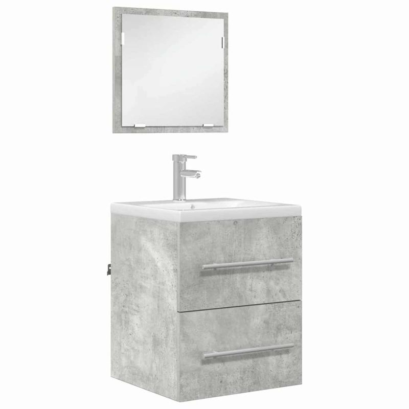 Casa si Gradina - Mobilier - Mobilier baie - Comode baie - Dulap de Baie Gri Betonal 41 x 38.5 x 48 cm Lemn compozit - Infinity.ro