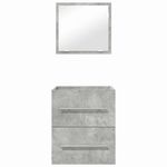 Casa si Gradina - Mobilier - Mobilier baie - Comode baie - Dulap de Baie Gri Betonal 41 x 38.5 x 48 cm Lemn compozit - Infinity.ro
