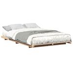 Casa si Gradina - Mobilier - Paturi si accesorii - Paturi - Cadru de pat de podea Maro 120 x 200 cm Lemn masiv de pin - Infinity.ro