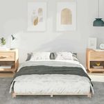 Casa si Gradina - Mobilier - Paturi si accesorii - Paturi - Cadru de pat de podea Maro 120 x 200 cm Lemn masiv de pin - Infinity.ro