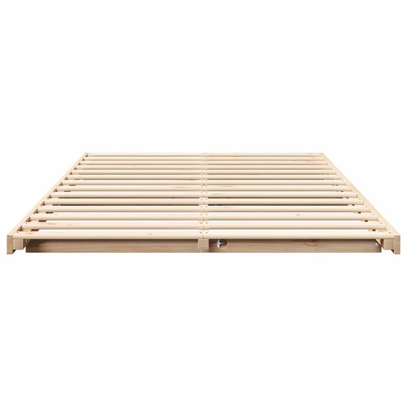 Casa si Gradina - Mobilier - Paturi si accesorii - Paturi - Cadru de pat de podea Maro 120 x 200 cm Lemn masiv de pin - Infinity.ro