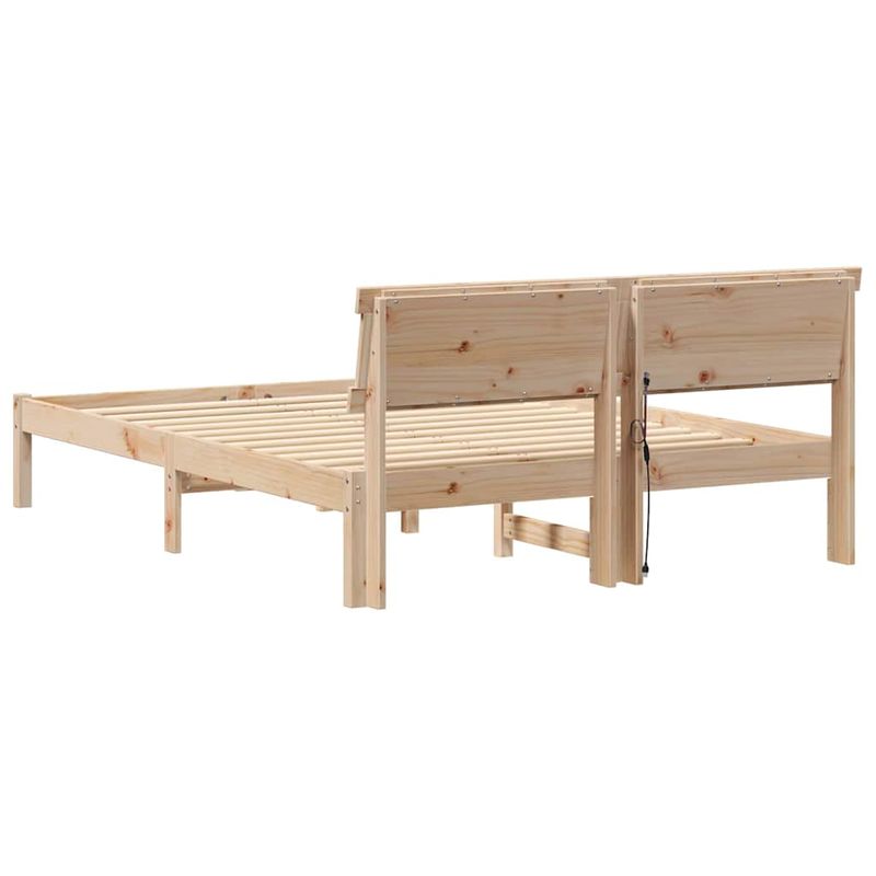 Casa si Gradina - Mobilier - Paturi si accesorii - Paturi - Cadru de pat Maro 120 x 200 cm Lemn de brad solid - Infinity.ro