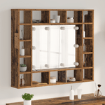 Casa si Gradina - Mobilier - Mobilier baie - Comode baie - Dulap cu oglinda Lemn vechi 91 x 15 x 76.5 cm Lemn compozit - Infinity.ro