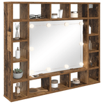 Casa si Gradina - Mobilier - Mobilier baie - Comode baie - Dulap cu oglinda Lemn vechi 91 x 15 x 76.5 cm Lemn compozit - Infinity.ro