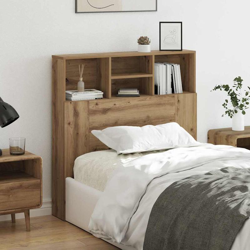 Casa si Gradina - Mobilier - Paturi si accesorii - Accesorii paturi - Tablie de pat Stejar inchis 75 cm Lemn compozit - Infinity.ro