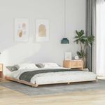 Casa si Gradina - Mobilier - Paturi si accesorii - Paturi - Cadru de pat de podea Maro 200 x 200 cm Lemn masiv de pin - Infinity.ro