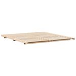 Casa si Gradina - Mobilier - Paturi si accesorii - Paturi - Cadru de pat de podea Maro 200 x 200 cm Lemn masiv de pin - Infinity.ro