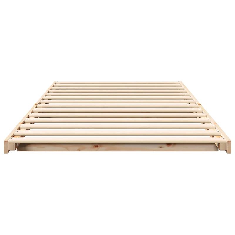 Casa si Gradina - Mobilier - Paturi si accesorii - Paturi - Cadru de pat de podea Maro 90 x 200 cm Lemn masiv de pin - Infinity.ro