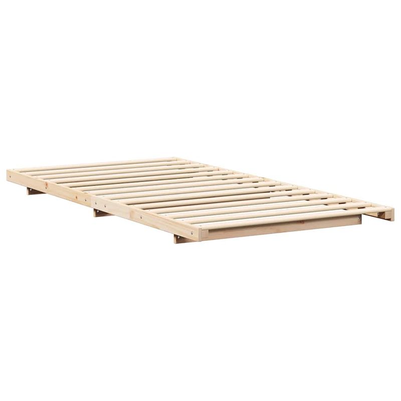 Casa si Gradina - Mobilier - Paturi si accesorii - Paturi - Cadru de pat de podea Maro 90 x 200 cm Lemn masiv de pin - Infinity.ro