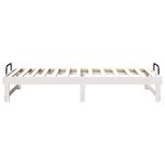 Casa si Gradina - Mobilier - Paturi si accesorii - Paturi - Cadru de pat cu maneri de transport Alb 90 x 200 cm - Infinity.ro