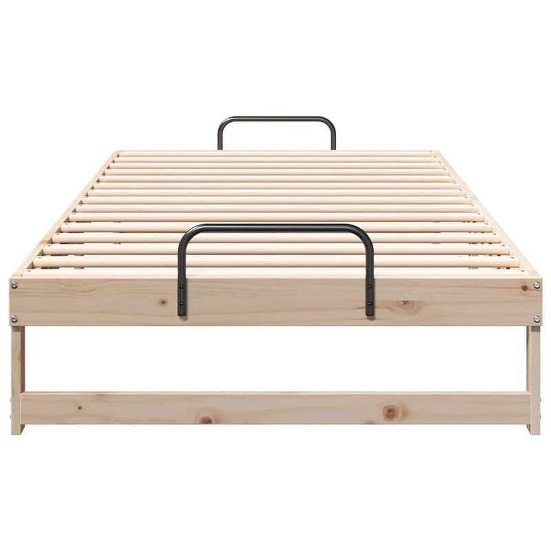 Casa si Gradina - Mobilier - Paturi si accesorii - Paturi - Cadru de pat cu maneri de transport Maro 100 x 200 cm - Infinity.ro