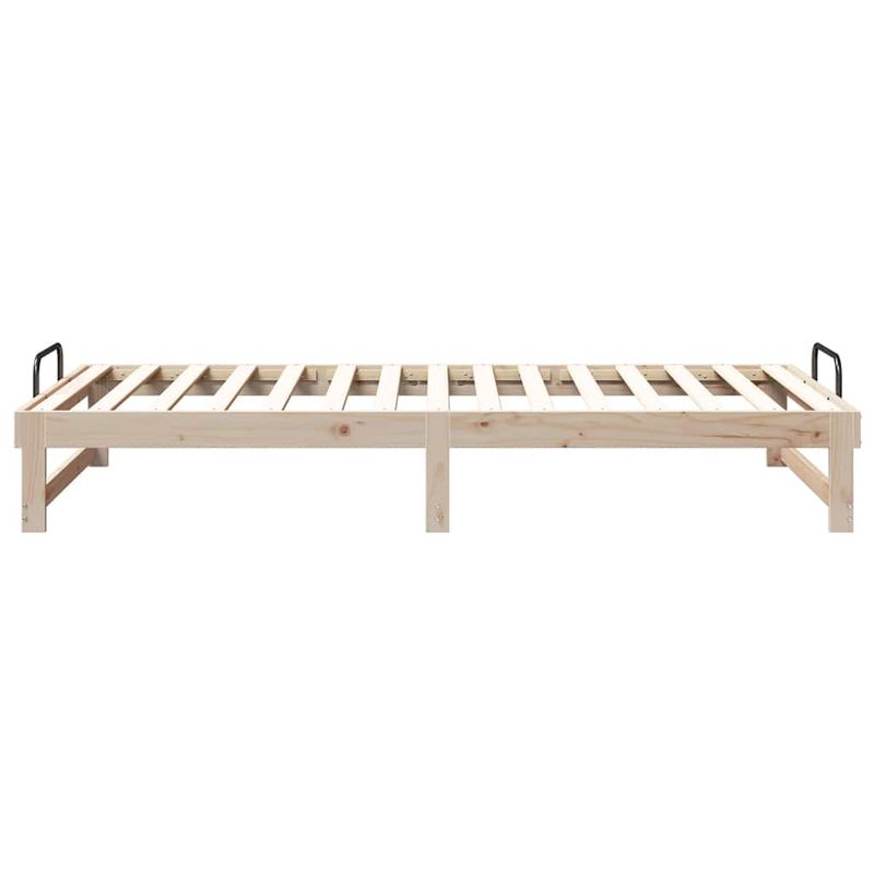Casa si Gradina - Mobilier - Paturi si accesorii - Paturi - Cadru de pat cu maneri de transport Maro 100 x 200 cm - Infinity.ro