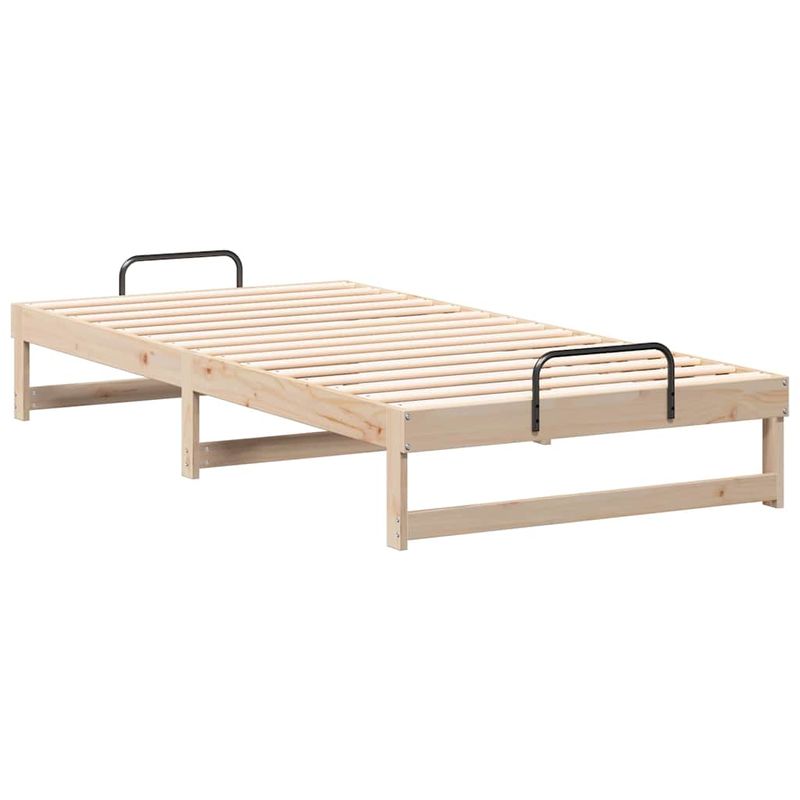 Casa si Gradina - Mobilier - Paturi si accesorii - Paturi - Cadru de pat cu maneri de transport Maro 100 x 200 cm - Infinity.ro