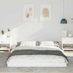 Casa si Gradina - Mobilier - Paturi si accesorii - Paturi - Cadru de pat Alb 160 x 200 cm Lemn de brad - Infinity.ro