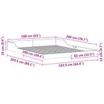 Casa si Gradina - Mobilier - Paturi si accesorii - Paturi - Cadru de pat Alb 160 x 200 cm Lemn de brad - Infinity.ro