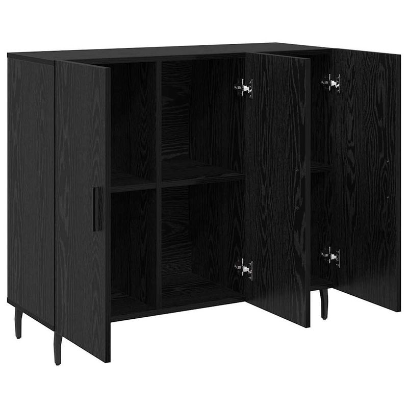 Casa si Gradina - Mobilier - Comode si corpuri - Comode - Bufet cu depozitare cu usa Negru 90 x 34 x 80 cm Lemn compozit - Infinity.ro