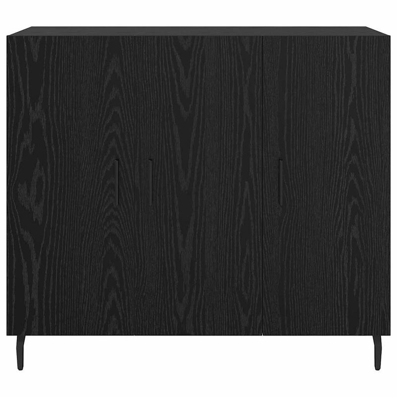 Casa si Gradina - Mobilier - Comode si corpuri - Comode - Bufet cu depozitare cu usa Negru 90 x 34 x 80 cm Lemn compozit - Infinity.ro