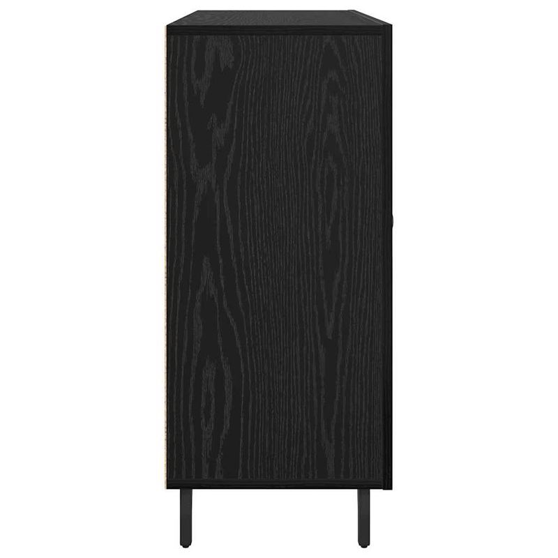 Casa si Gradina - Mobilier - Comode si corpuri - Comode - Bufet cu depozitare cu usa Negru 90 x 34 x 80 cm Lemn compozit - Infinity.ro
