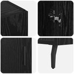 Casa si Gradina - Mobilier - Comode si corpuri - Comode - Bufet cu depozitare cu usa Negru 90 x 34 x 80 cm Lemn compozit - Infinity.ro
