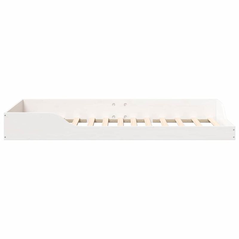 Casa si Gradina - Mobilier - Paturi si accesorii - Paturi - Cadru de pat de podea Alb 100 x 200 cm Lemn de brad solid - Infinity.ro
