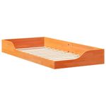 Casa si Gradina - Mobilier - Paturi si accesorii - Paturi - Cadru de pat de podea Maro ceruit 100 x 200 cm - Infinity.ro